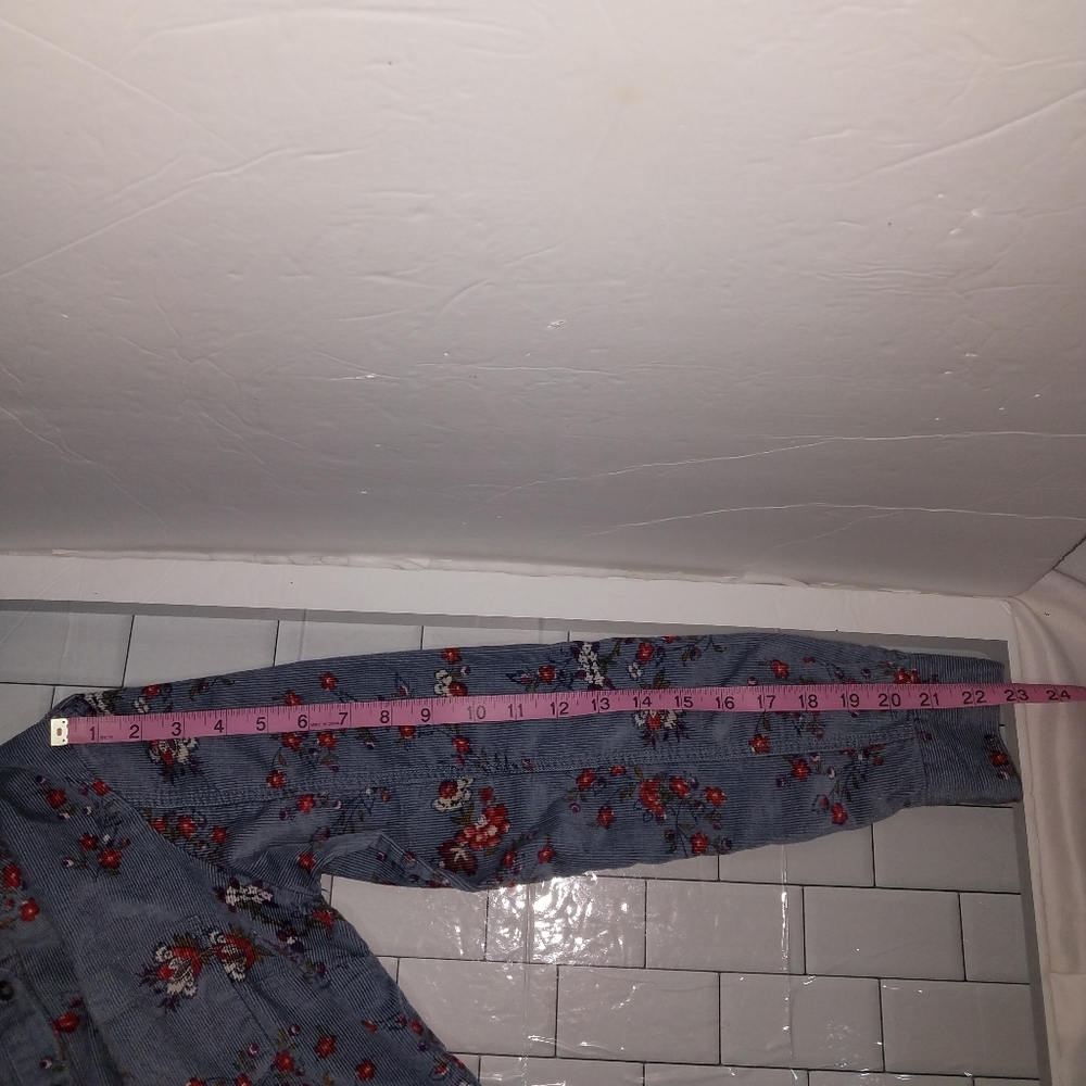 Anthropologie Building Courdory Floral Button Down Size 4 - Picture 4 of 13